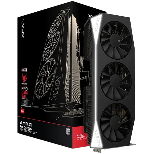 XFX Mercury AMD Radeon RX 9070XT Gaming Edition with 16GB GDDR6 HDMI 3xDP, AMD RDNA 4