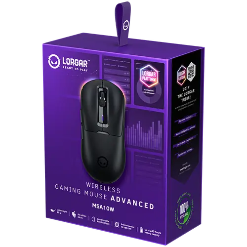 LORGAR MSA10W, Wireless Gaming Mouse Advanced, black - image 7