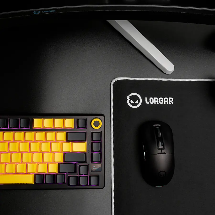LORGAR KBP7075W, Wireless 75% Mechanical Gaming Keyboard Pro, Black/yellow, EN layout - image 10