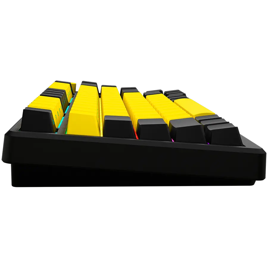 LORGAR KBP7075W, Wireless 75% Mechanical Gaming Keyboard Pro, Black/yellow, EN layout - image 3