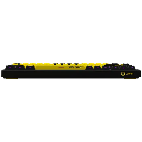 LORGAR KBP7075W, Wireless 75% Mechanical Gaming Keyboard Pro, Black/yellow, EN layout - image 4