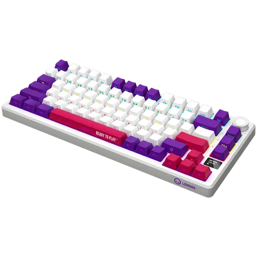 LORGAR KBP7075W, Tastatură mecanică gaming wireless 75% Pro, Alb, layout EN - 2