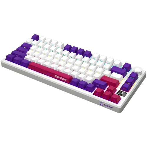 LORGAR KBP7075W, Wireless 75% Mechanical Gaming Keyboard Pro, White, EN layout - image 1