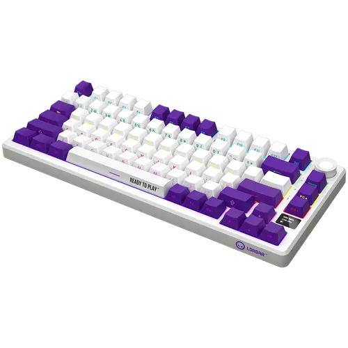 LORGAR KBP7075W, Wireless 75% Mechanical Gaming Keyboard Pro, White, EN layout - image 6