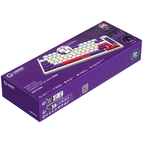LORGAR Gaming Keyboard KBP7075W Pro Wireless 75% White EN - 9