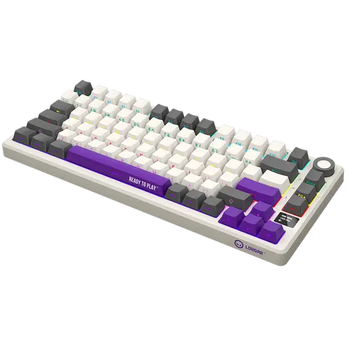 LORGAR KBP7075W, Wireless 75% Mechanical Gaming Keyboard Pro, Beige, EN layout - image 1