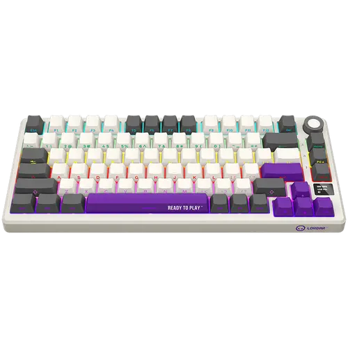 LORGAR KBP7075W, Wireless 75% Mechanical Gaming Keyboard Pro, Beige, EN layout - image 2