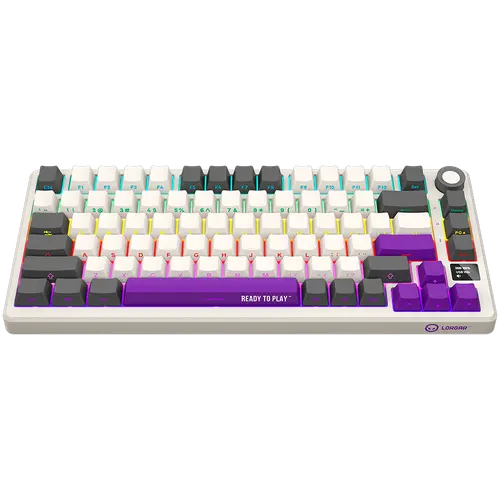 LORGAR KBP7075W, Ασύρματο μηχανικό gaming πληκτρολόγιο 75% Pro, Μπεζ, διάταξη EN - 3
