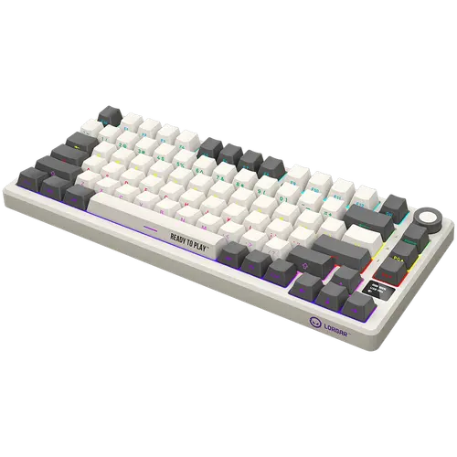 LORGAR KBP7075W, Wireless 75% Mechanical Gaming Keyboard Pro, Beige, EN layout - image 6