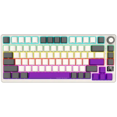 LORGAR KBP7075W, Tastatură mecanică gaming wireless 75% Pro, Bej, layout EN - 1