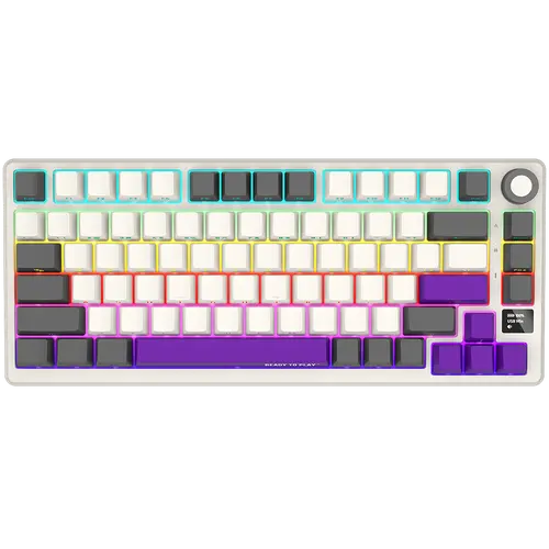 LORGAR KBP7075W, Wireless 75% Mechanical Gaming Keyboard Pro, Beige, EN layout