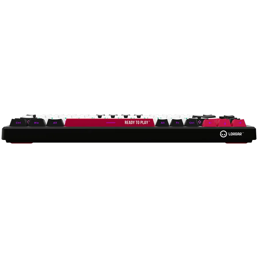 LORGAR KBP7075W, Wireless 75% Mechanical Gaming Keyboard Pro, Black/red, EN layout - image 4