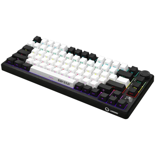 LORGAR KBP7075W, Wireless 75% Mechanical Gaming Keyboard Pro, Black/red, EN layout - image 6