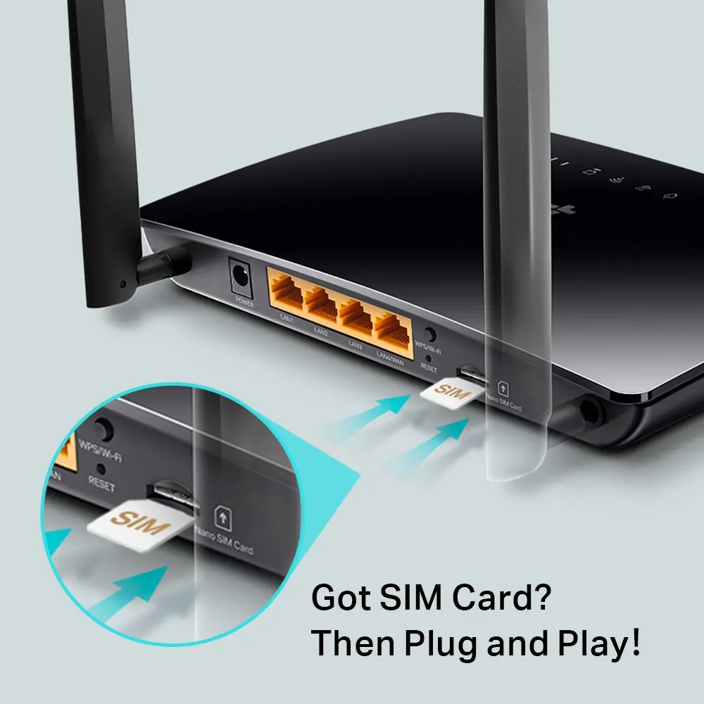 Безжичен рутер TP-LINK Archer MR202, AC750, 4G Cat4 50/150M, 4 FE ports, SIM - image 3