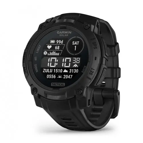 Garmin Instinct® 3 – 45 мм, Solar - Instinct 3 – 45 мм, Solar, Tactical Edition - Black с Black каишка 010-02934-50