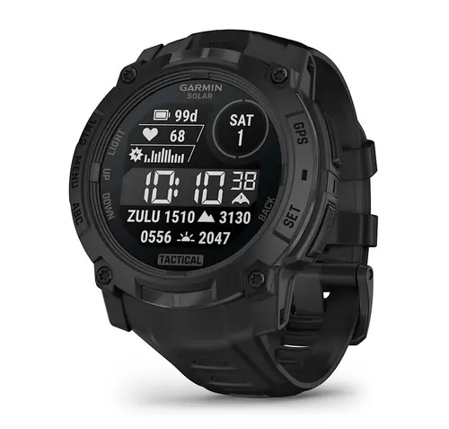 Garmin Instinct® 3 – 50 мм, Solar - Instinct® 3 – 50 мм, Solar, Tactical Edition - Black с Black каишка 010-02935-50