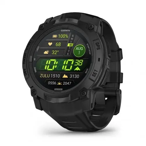 Garmin Instinct® 3 – 50 мм, AMOLED - Instinct® 3 – 50 мм, AMOLED, Tactical Edition - Black с Black каишка 010-03020-50