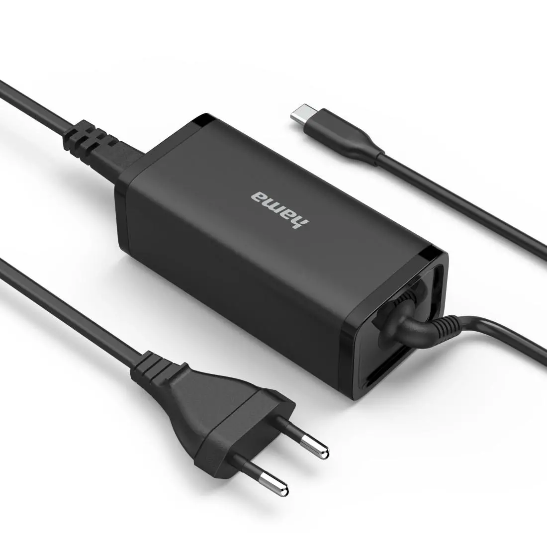HAMA Универсално захранване за лаптоп, USB-C, Gan, (PD), 5-20V/100W - image 1
