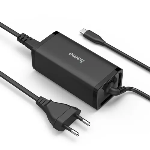 HAMA Универсално захранване за лаптоп, USB-C, Gan, (PD), 5-20V/100W - image 1