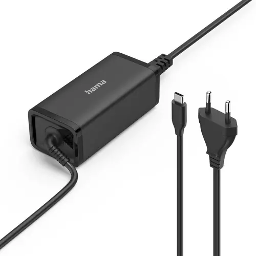 HAMA Alimentator universal pentru laptop, USB-C, GaN, (PD), 5-20V/100W - 1