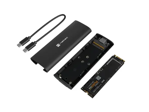 Θήκη σκληρού δίσκου, Natec External SSD Enclosure Rhino M.2 NVME Lite USB-C 3.1 GEN 2 Αλουμίνιο - 5