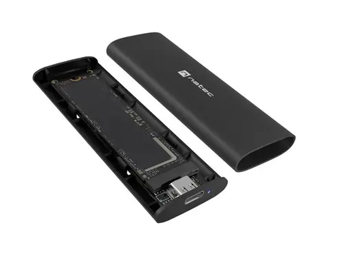 Carcasă pentru hard disk, Natec External SSD Enclosure Rhino M.2 NVME Lite USB-C 3.1 GEN 2 Aluminiu - 7