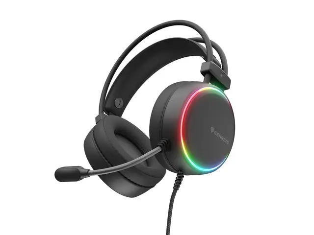 Ακουστικά, Genesis Headset Neon 613 G2 με μικρόφωνο, φωτισμός RGB, μαύρο - image 5