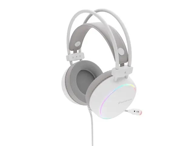 Слушалки, Genesis Headset Neon 613 G2 With Microphone RGB Illumination White - image 6