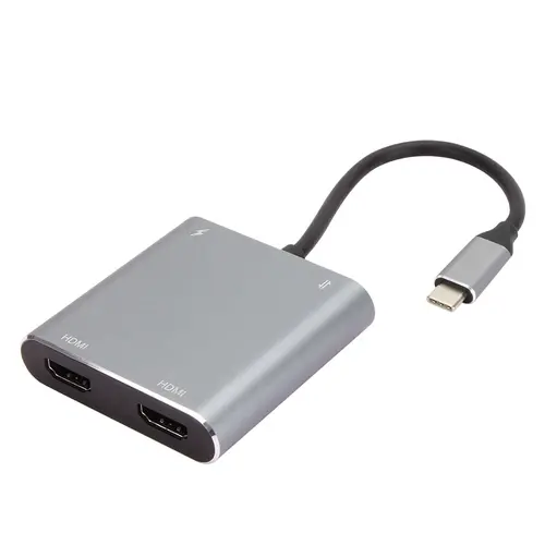 VCom docking station Docking Station USB-C 4-in-1 - CU450S - HDMI x 2, USB2.0, USB-C PD3.0 100W, MST - 1