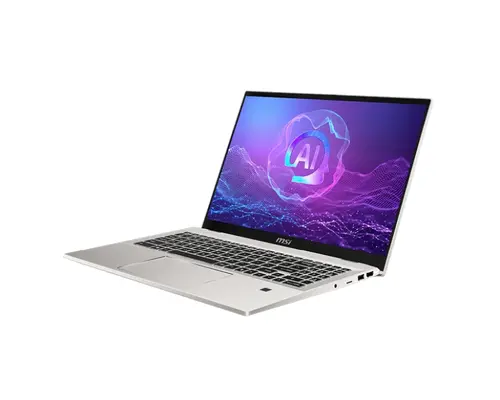Лаптоп, MSI Prestige A16 AI+ A3HMG, AMD Ryzen AI 9 365 Processor (10C 20T, Up to 5 GHz), 16" 16:10 UHD+ (3840x2400) OLED, AMD Radeon 880M 12C 2900 MHz, 73 total AI TOPS, 32GB LPDDR5x-7500, 1TB PCIe Gen4x4 SSD, WiFi7 Qualcomm, BT v5.4, Windows 11 Home, 1.9 kg - image 1