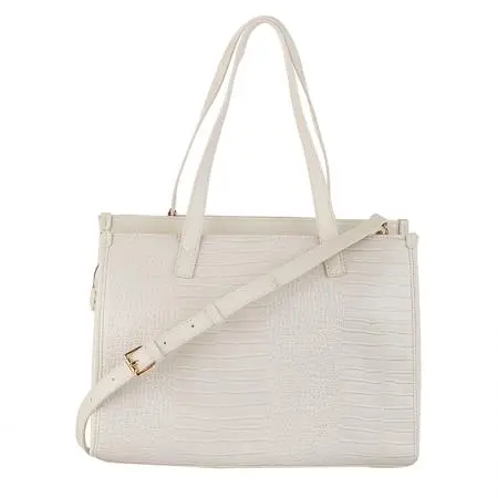 Дамска чанта цвят слонова кост Pierre Cardin - image 3