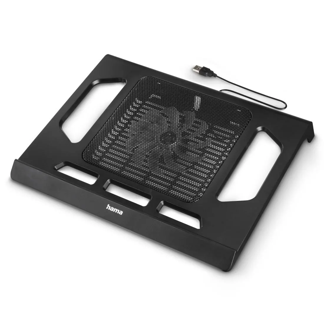 Hama stand de răcire pentru laptop Black Edition cu ventilator, USB - image 1