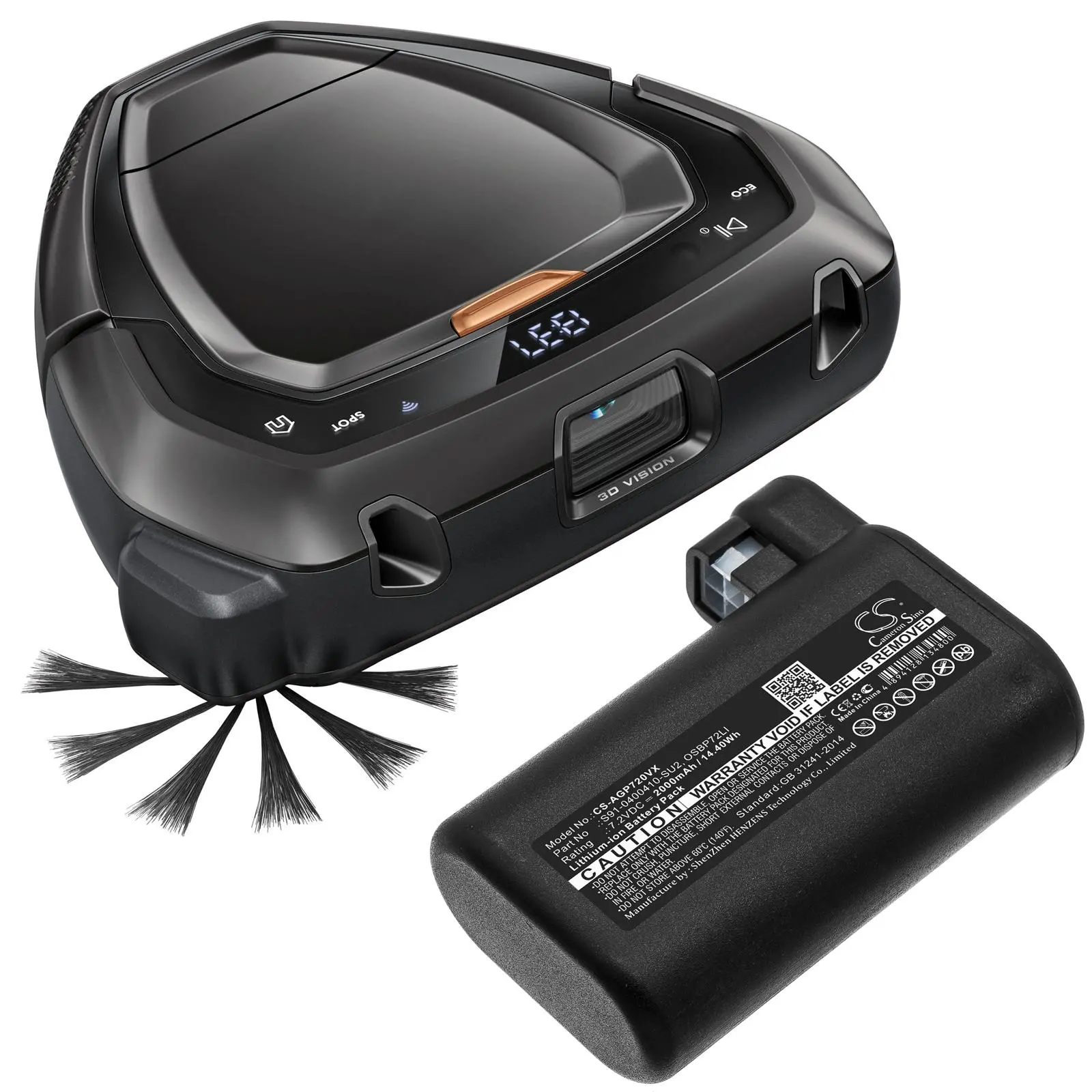 Батерия за прахосмукачка ELECTROLUX 900257877, Osiris, RX8, RX9; AEG 900258195  LiIon 7,2V 2000mAh CAMERON SINO - image 4