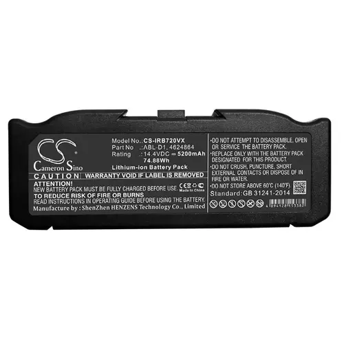 Батерия за прахосмукачка iRobot 5150, 7150, Roomba e5, Roomba i8 4624864 LiIon 14,4V 5200mAh CAMERON SINO - image 5