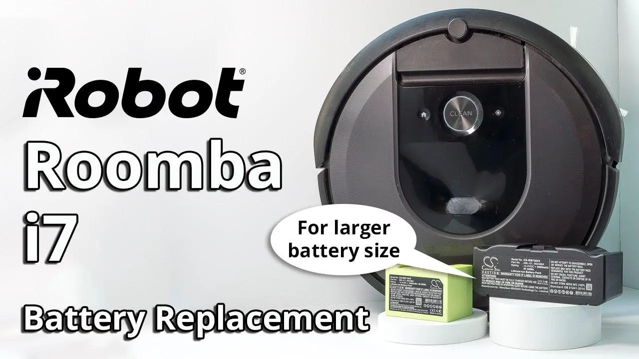 Батерия за прахосмукачка iRobot 5150, 7150, Roomba e5, Roomba i8 4624864 LiIon 14,4V 5200mAh CAMERON SINO - image 8