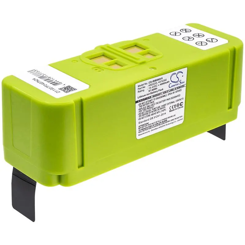 Батерия за прахосмукачка iRobot Roomba 614, Roomba 640, 652, 680,690, 850, 980 4374392 LiIon 14,4V 4000mAh CAMERON SINO