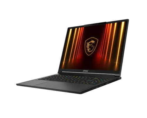 Laptop, MSI Stealth A16 AI+ A3XWHG, NVIDIA GeForce RTX 5070 Ti 12GB GDDR7 992 AI TOPS, AMD Ryzen AI 9 HX 370 (12C, 24T, până la 5.1 GHz 24MB L3), 16" - 2