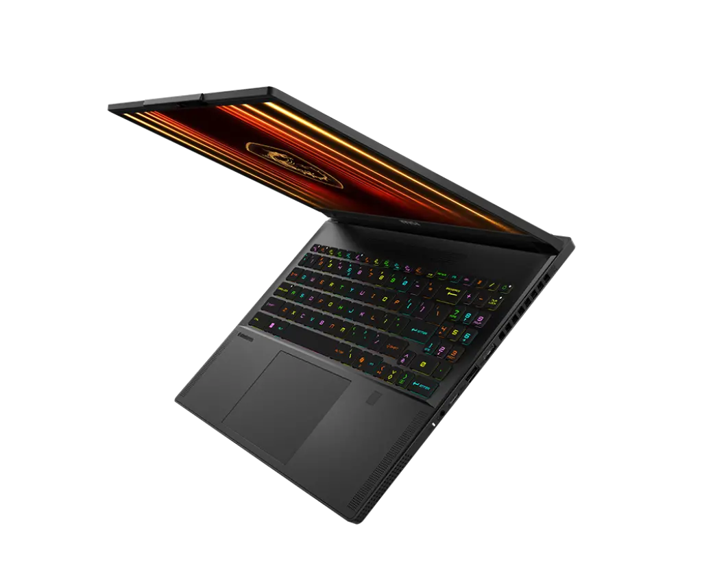 Лаптоп, MSI Stealth A16 AI+ A3XWHG, NVIDIA GeForce RTX 5070 Ti 12GB GDDR7 992 AI TOPS, AMD Ryzen AI 9 HX 370 (12C, 24T, Up to 5.1 GHz 24MB L3), 16" 16:10 QHD+(2560x1600) OLED, 240hz, 1ms, 32GB DDR5 LPDDR5x-7500, 2TB PCIe Gen4x4 SSD, Wi-Fi 7, Windows 11 Home - image 2