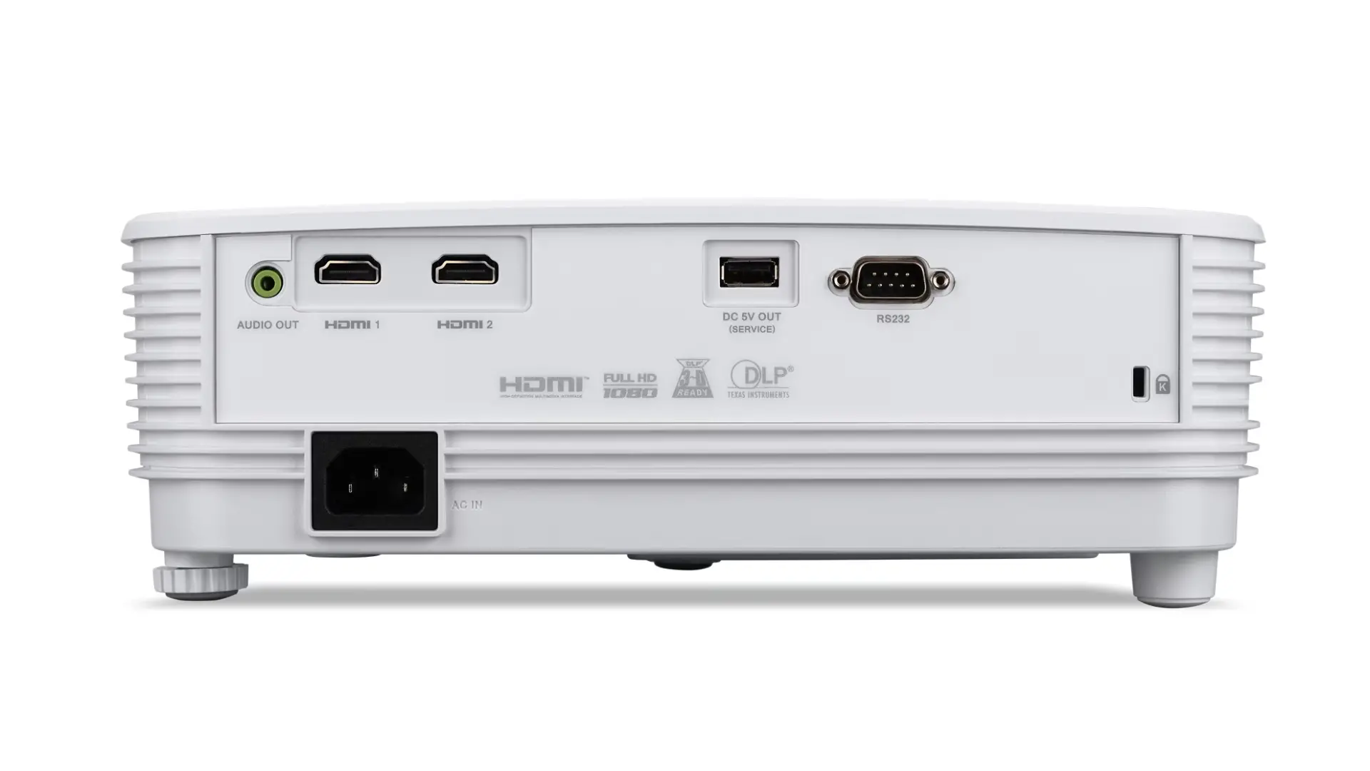 Мултимедиен проектор, Acer Projector H6542, DLP, FHD (1920x1080), 4000 ANSI Lumens, 13 000:1, 1.1x, 3D ready, 24/7 operation, HDMI 2x1.4, DC Out (5V/1.5A, USB Type A), USB (Type A), RS-232, PC Audio out, Bluelight Shield, Speaker 3W, Bag, 2.4 Kg, 2?, White - image 6