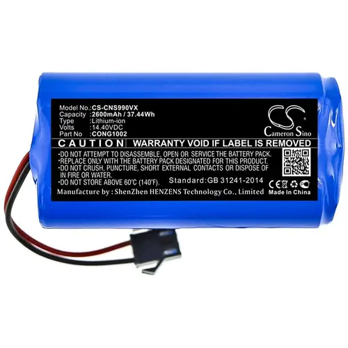 Батерия за прахосмукачка CECOTEC CONGA 1090, CONGA 950  LiIon 14,4V 2600mAh CAMERON SINO - image 2