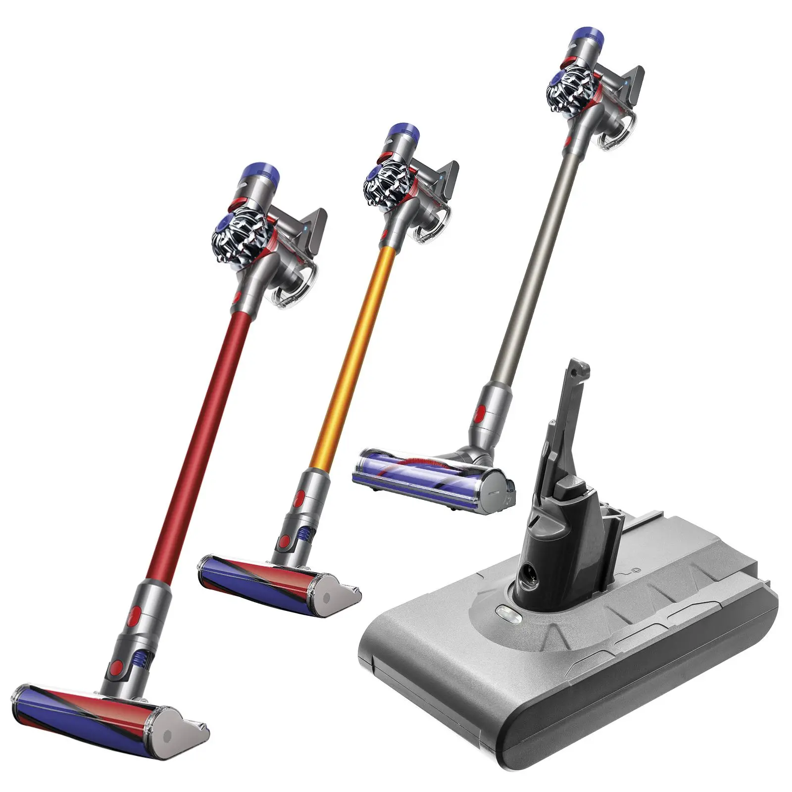 Батерия за прахосмукачка Dyson V8, V8 Absolute 215681 LiIon 21,6V 2800mAh CAMERON SINO - image 5