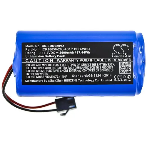 Батерия за прахосмукачка ECOVACS BFD-WSQ, CEN360   BFG-WSQ LiIon 14,4V 2600mAh CAMERON SINO - image 2