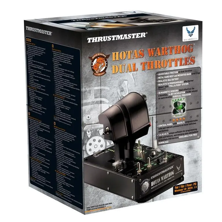 Жичен джойстик, авиосимулатор Thrustmaster HOTAS Warthog Dual Throttles за PC, Черен - image 4