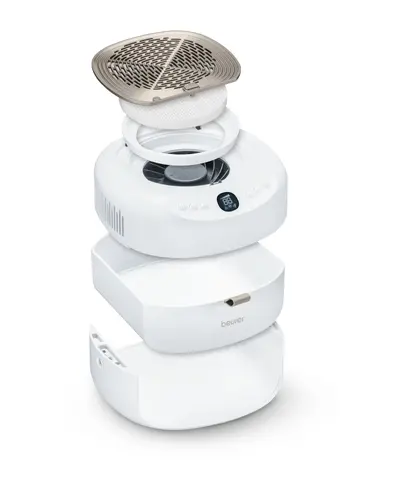 Комплект за маникюр/педикюр, Beurer MP 200 Manicure/pedicure station - 3 functions in one device: Nail cutter, UV/LED lamp and nail dust extractor; up to 26,000 rpm; 9 high-quality attachments; For artificial nail modelling - image 2