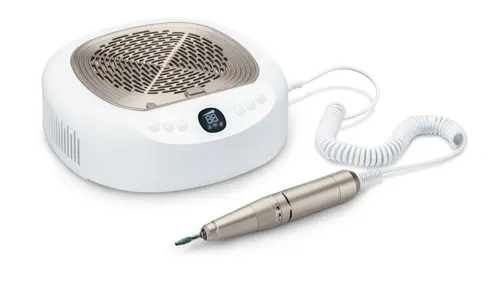 Комплект за маникюр/педикюр, Beurer MP 200 Manicure/pedicure station - 3 functions in one device: Nail cutter, UV/LED lamp and nail dust extractor; up to 26,000 rpm; 9 high-quality attachments; For artificial nail modelling - image 6