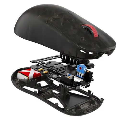 Pulsar професионална геймърска мишка Wireless Gaming Mouse X2H Medium Clear Black [LTD 2000] - 1K - image 4