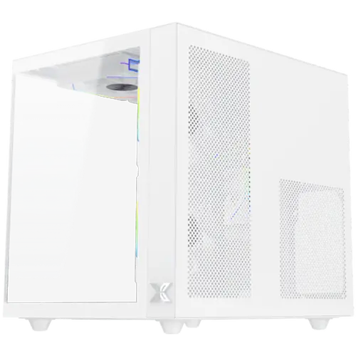 Aqua M Lite Arctic (WH, MATX, U3x1 & U2x1, 2PCS TG, 4PCS G22A Arctic Reverse & 1PC G22A Arctic,ARGB Remote Control Box) - image 1
