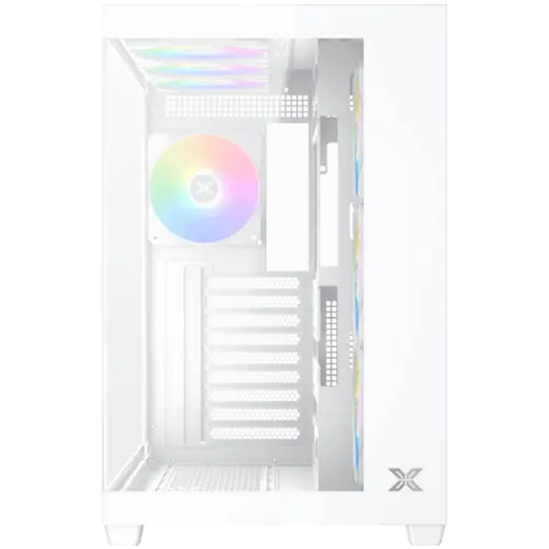 Aqua V Air Arctic (White, ATX, U3x2+Type C, 2PCS TG, 6PCS Z22A Arctic Reverse & 1PC Z22A Arctic & ARGB Remote Control Kit) - image 1