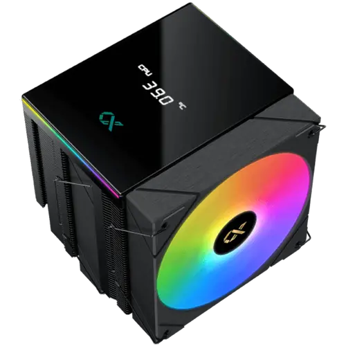 AK6 Dual Digital (Black, ARGB & Digital LED Panel Top Cover, 2PCS ARGB PWM Fan, Intel Backplate, Mini ARGB LED Controller) - image 2