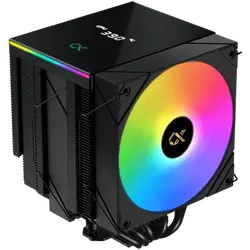 AK6 Dual Digital (Black, ARGB & Digital LED Panel Top Cover, 2PCS ARGB PWM Fan, Intel Backplate, Mini ARGB LED Controller)